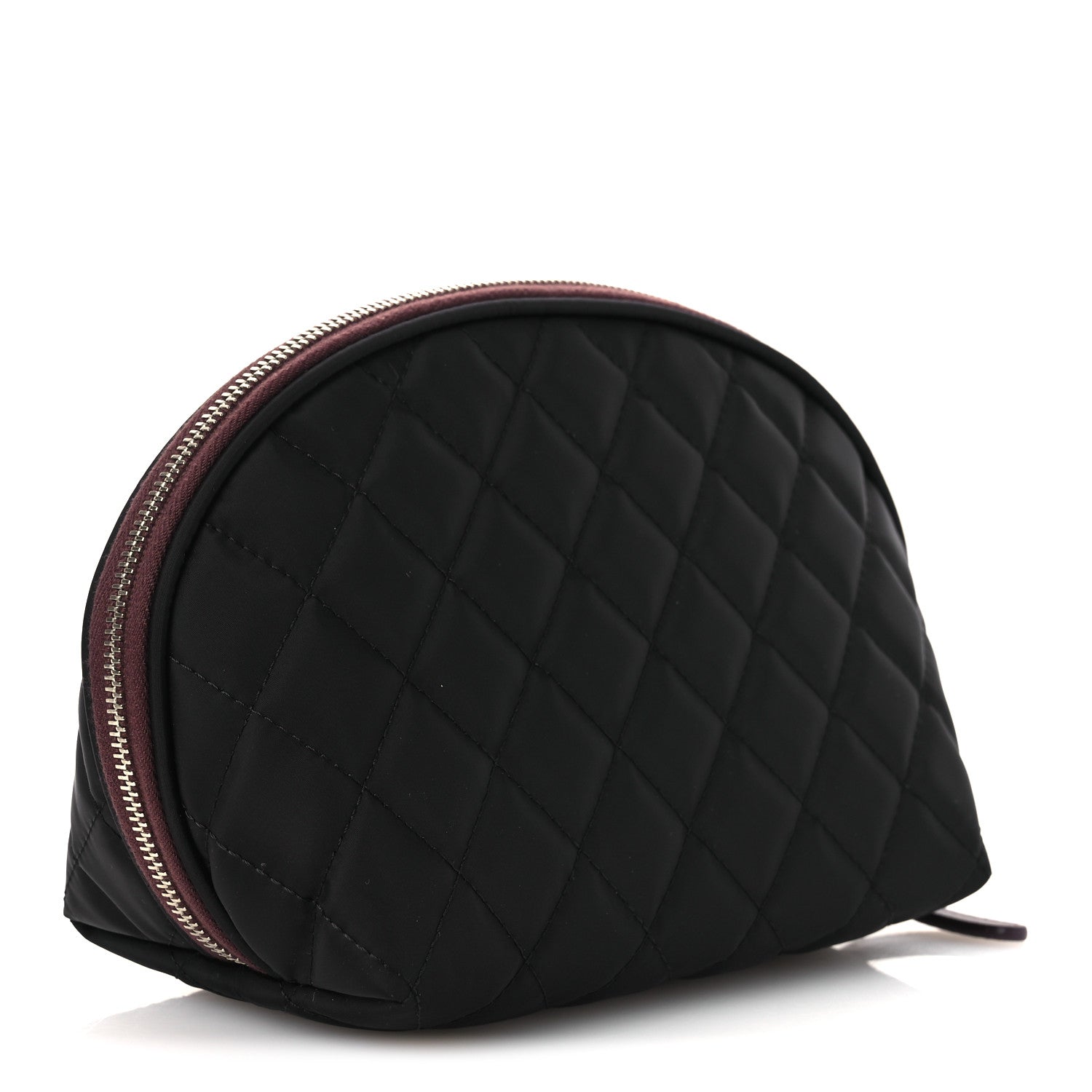 Chanel Nylon Quilted Small Cosmetic Case Black 3 of 12