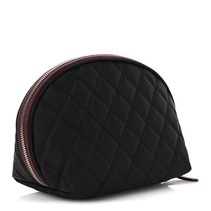 Chanel Nylon Quilted Small Cosmetic Case Black 3 of 12