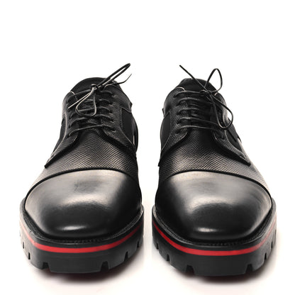 Christian Louboutin Smooth Textured Calfskin Mika Sky Mens Flats 40.5 Black 2 of 9
