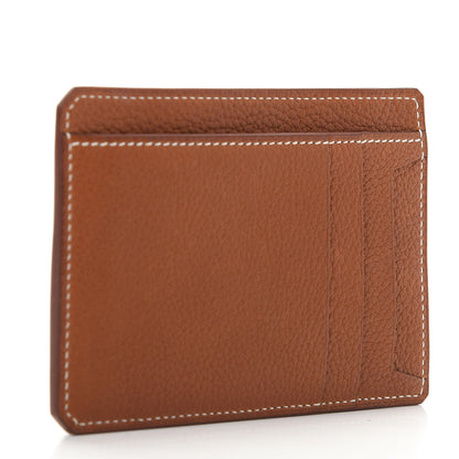 Hermes Barenia Faubourg City 8CC Card Holder Fauve 3 of 8
