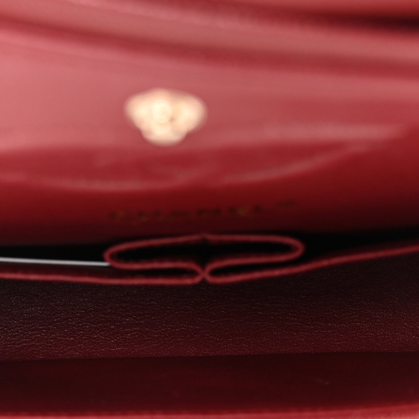 Caviar Quilted Medium Double Flap Red