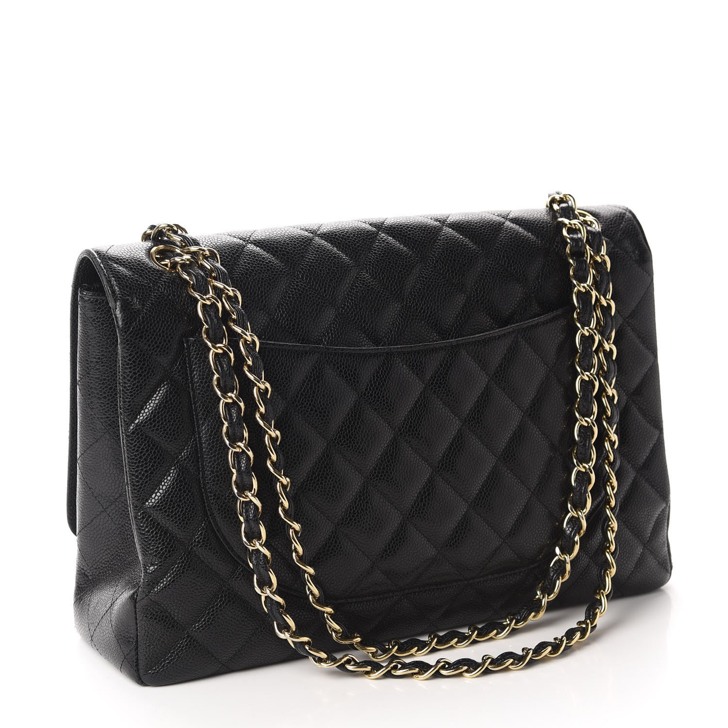 Chanel Caviar Quilted Maxi Single Flap Black 3 of 10