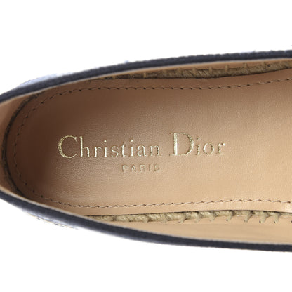 Christian Dior Canvas Tie and Dior Embroidered Granville 15mm Espadrilles 37 Denim 7 of 10