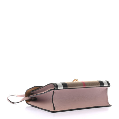 Burberry Derby Calfskin House Check Small Macken Crossbody Bag Pale Orchid 4 of 9
