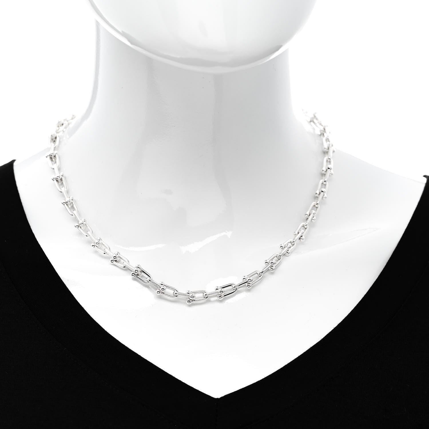 Tiffany Sterling Silver Small HardWear Link Necklace 2 of 4