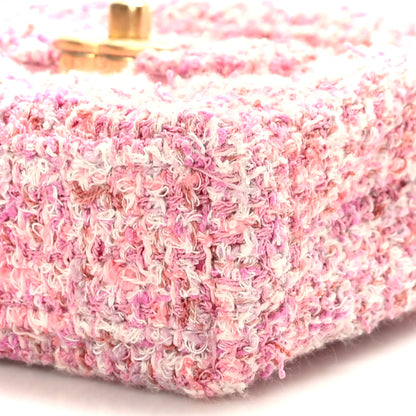 Chanel Tweed Quilted Mini Nano Kelly Shopper Pink 9 of 10