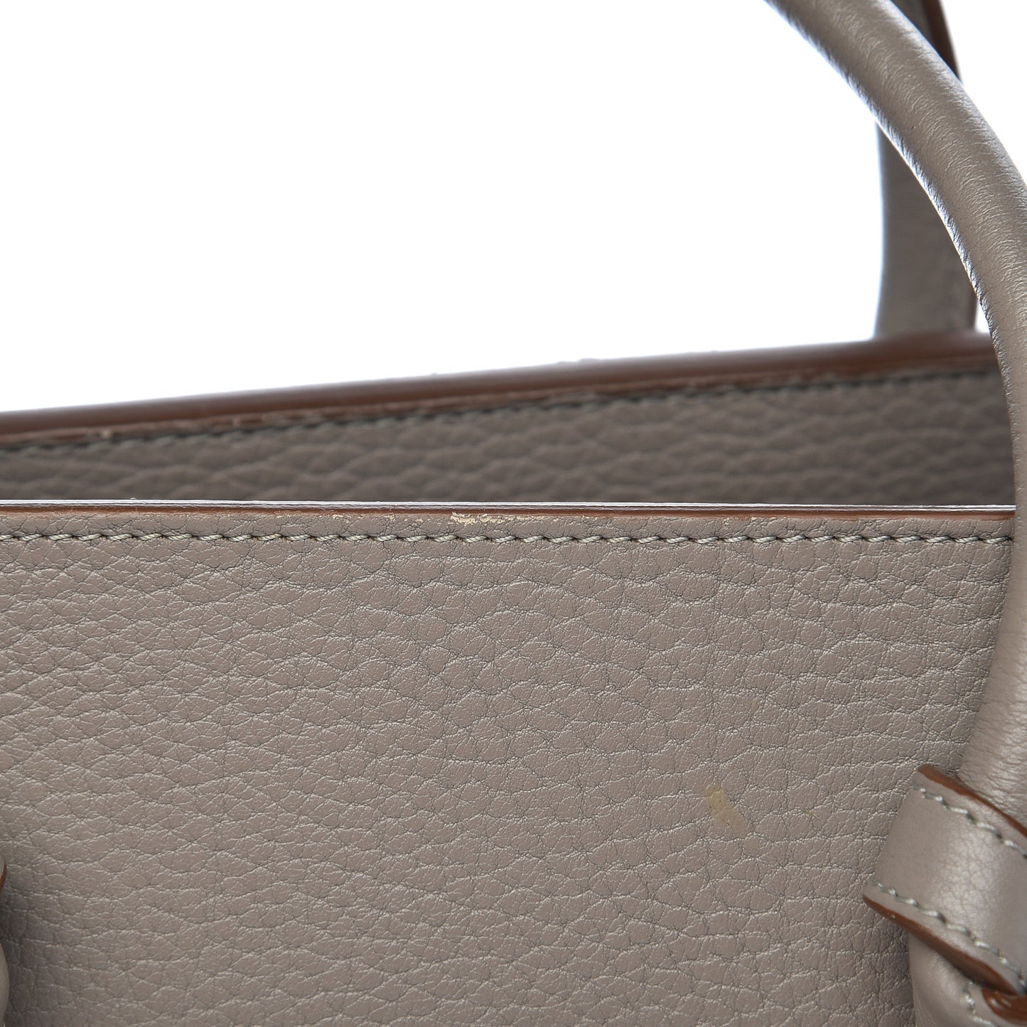 Crisped Calfskin Mini Tie Knot Tote Medium Grey