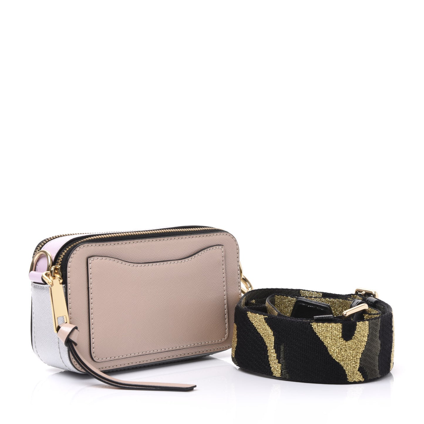 Saffiano Small Snapshot Camera Bag Pink Multicolor