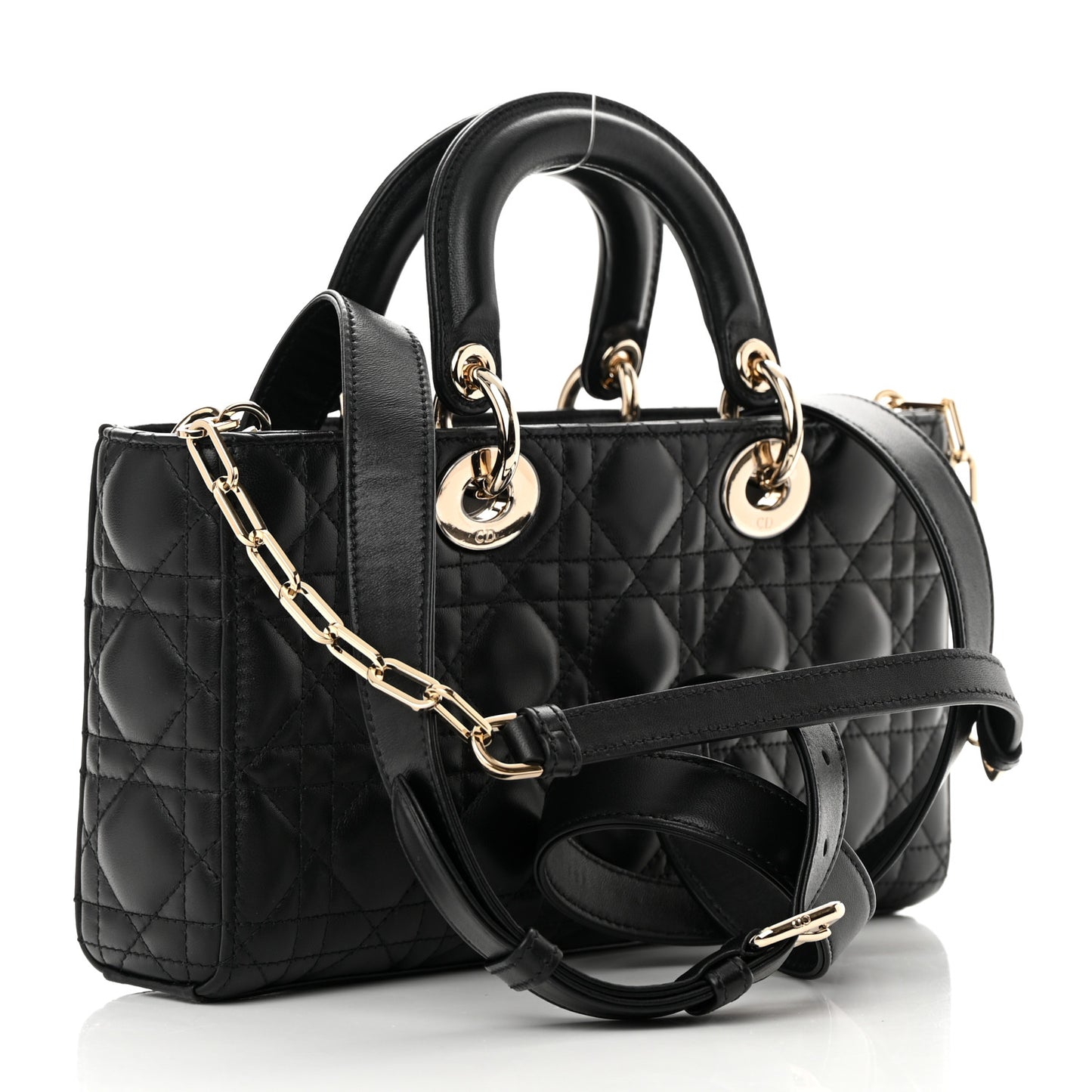 Lambskin Cannage Lady D-Joy Black