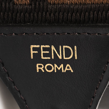 Fendi Ribbon Vitello Century FF 1974 Flat Studded Strap You Fango Marrone Ebano 4 of 5