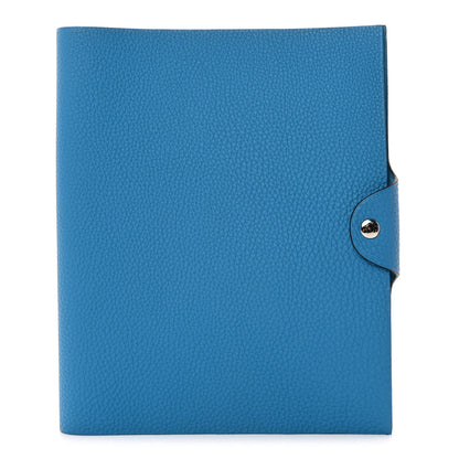 Hermes Togo Ulysse MM Notebook Cover Bleu Zanzibar 1 of 8