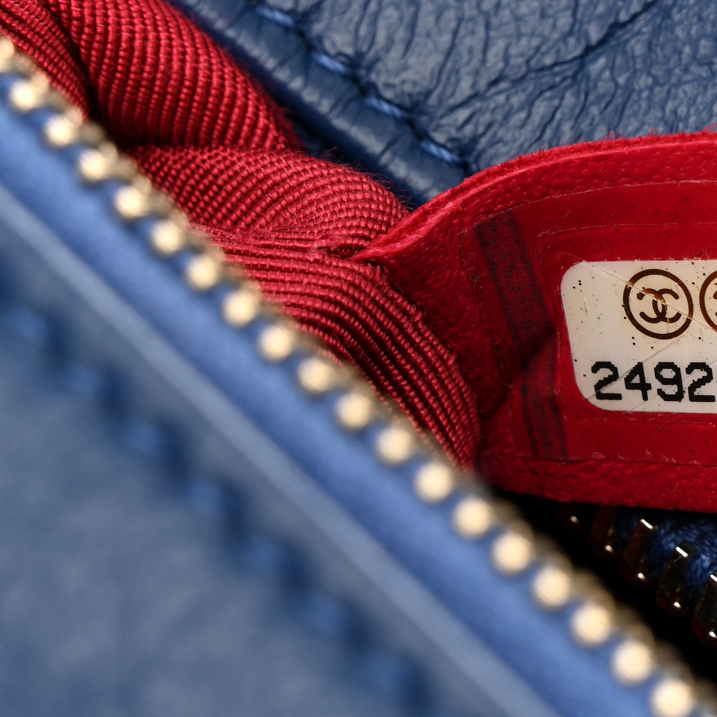 Patent Goatskin Quilted Medium Gabrielle Hobo Blue