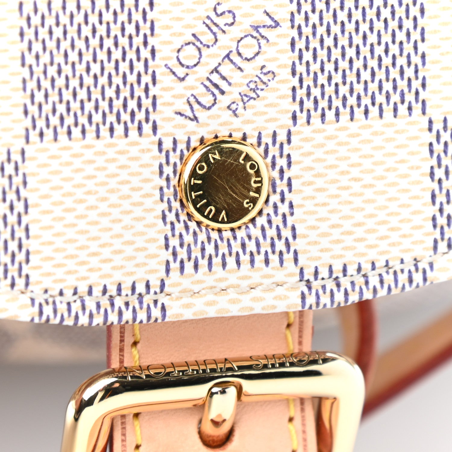 Louis Vuitton Damier Azur Sperone BB Backpack 6 of 8