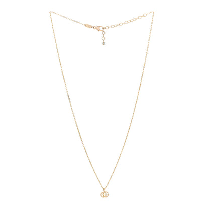 Gucci 18K Yellow Gold Blue Topaz Running G Pendant Necklace 3 of 5