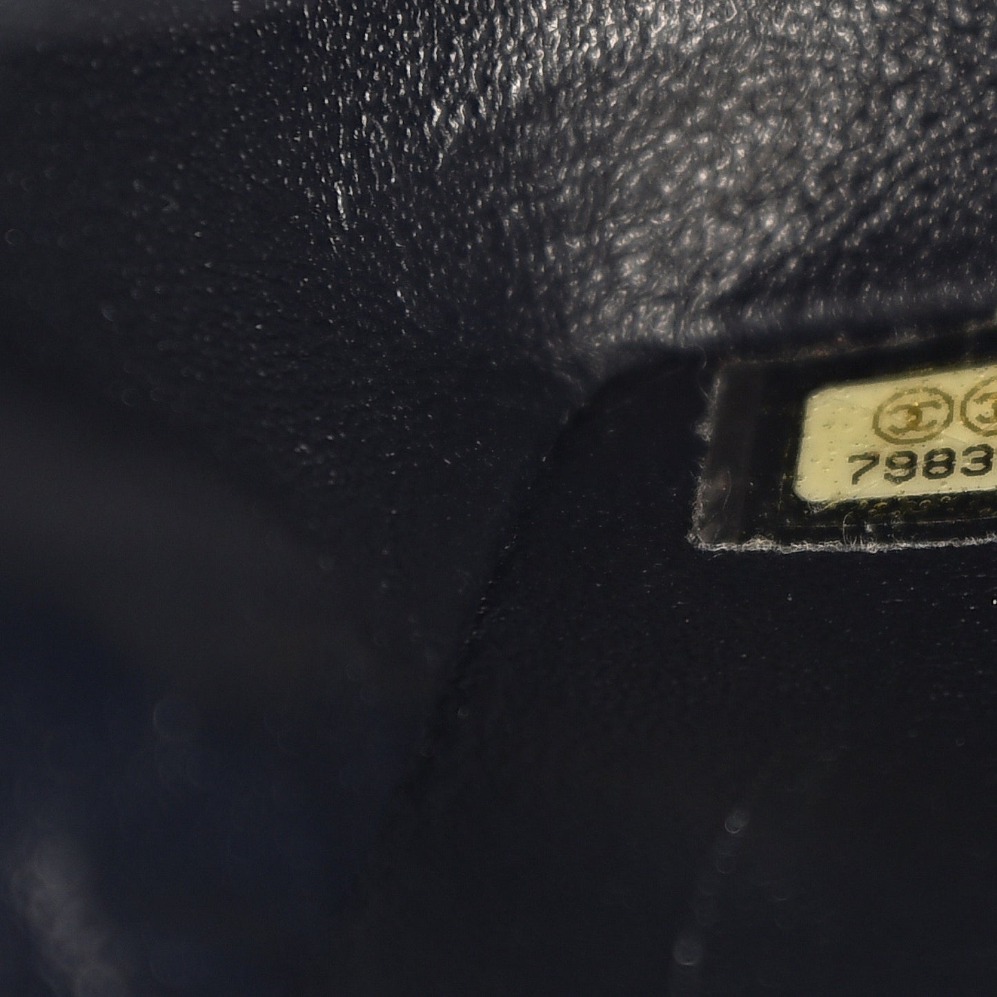 Caviar Quilted Mini Square Flap Navy