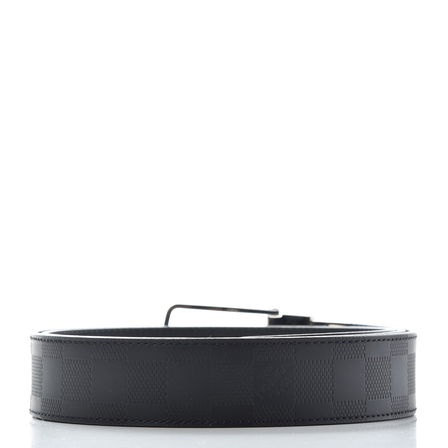Louis Vuitton Damier Infini Calfskin 35mm Belt 100 40 Black 2 of 5