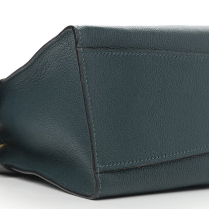 Miu Miu Goatskin Madras Click Top Handle Petrolio Black 9 of 11
