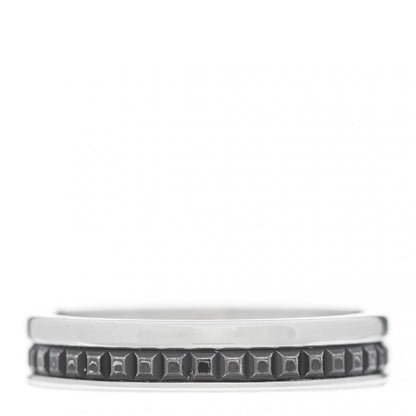Boucheron 18K White Gold PVD Quatre Black Edition Wedding Band Ring 56 7.75 1 of 7