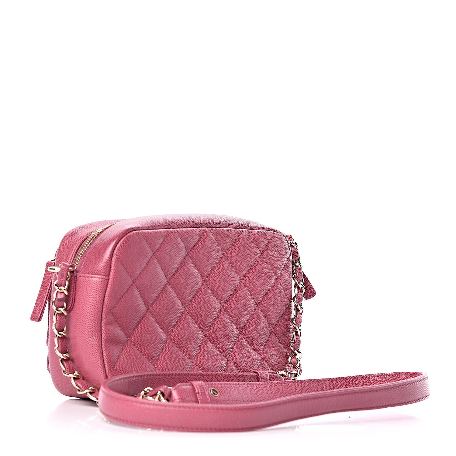Chanel Caviar Quilted Business Affinity Camera Case Dark Pink 3 of 10