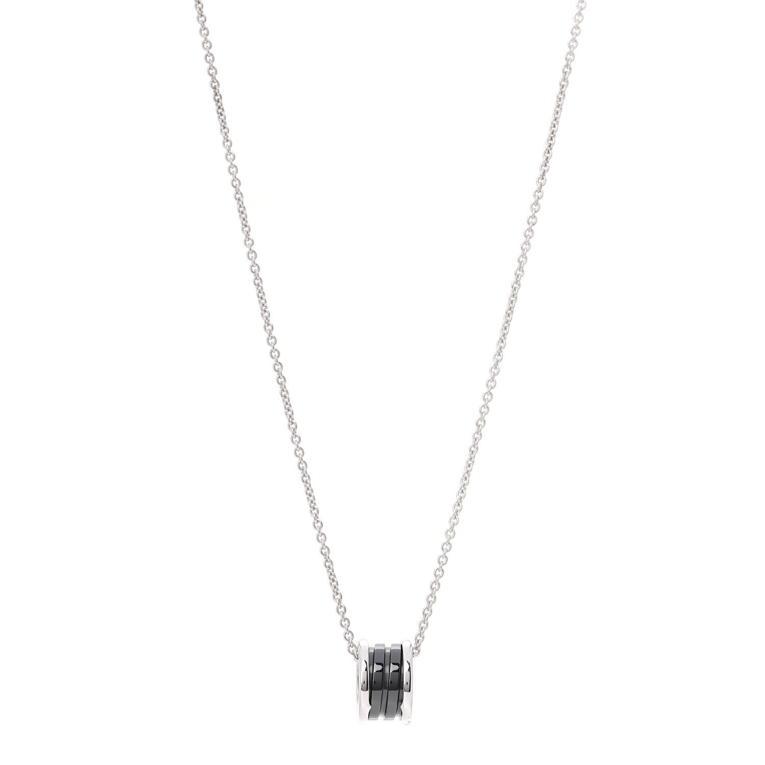 Bulgari Sterling Silver Ceramic Save The Children Pendant Necklace 1 of 9