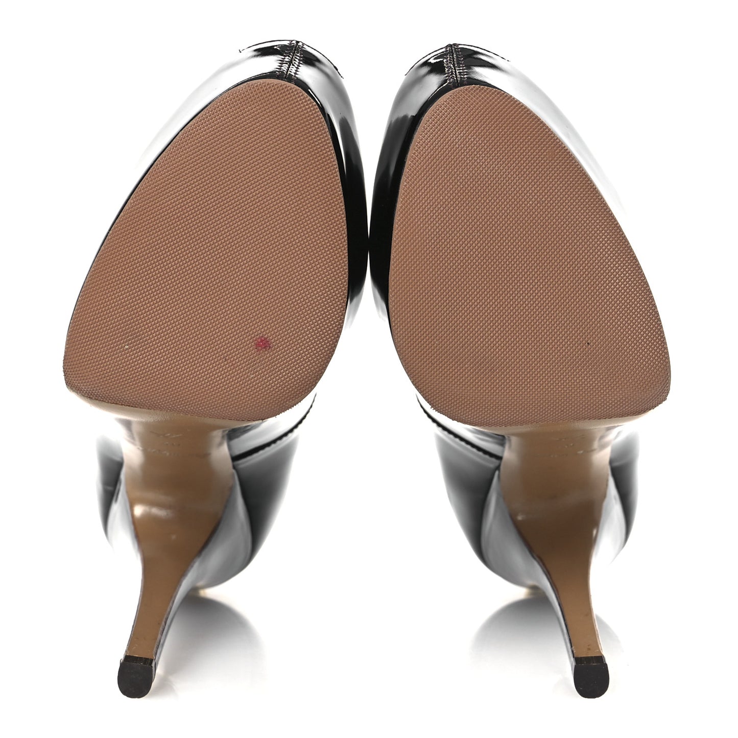 Patent Calfskin Oh Really Peep Toe Pumps 40 Amarante