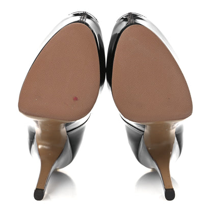 Louis Vuitton Patent Calfskin Oh Really Peep Toe Pumps 40 Amarante 7 of 11