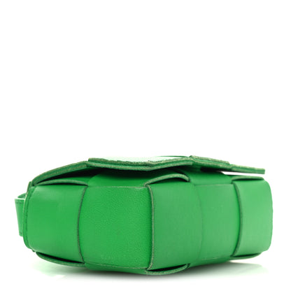 Bottega Veneta Lambskin Maxi Intrecciato Extra Mini Cassette Crossbody Bag Parakeet 8 of 12