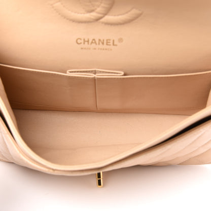 Chanel Caviar Quilted Medium Double Flap Beige 6 of 12