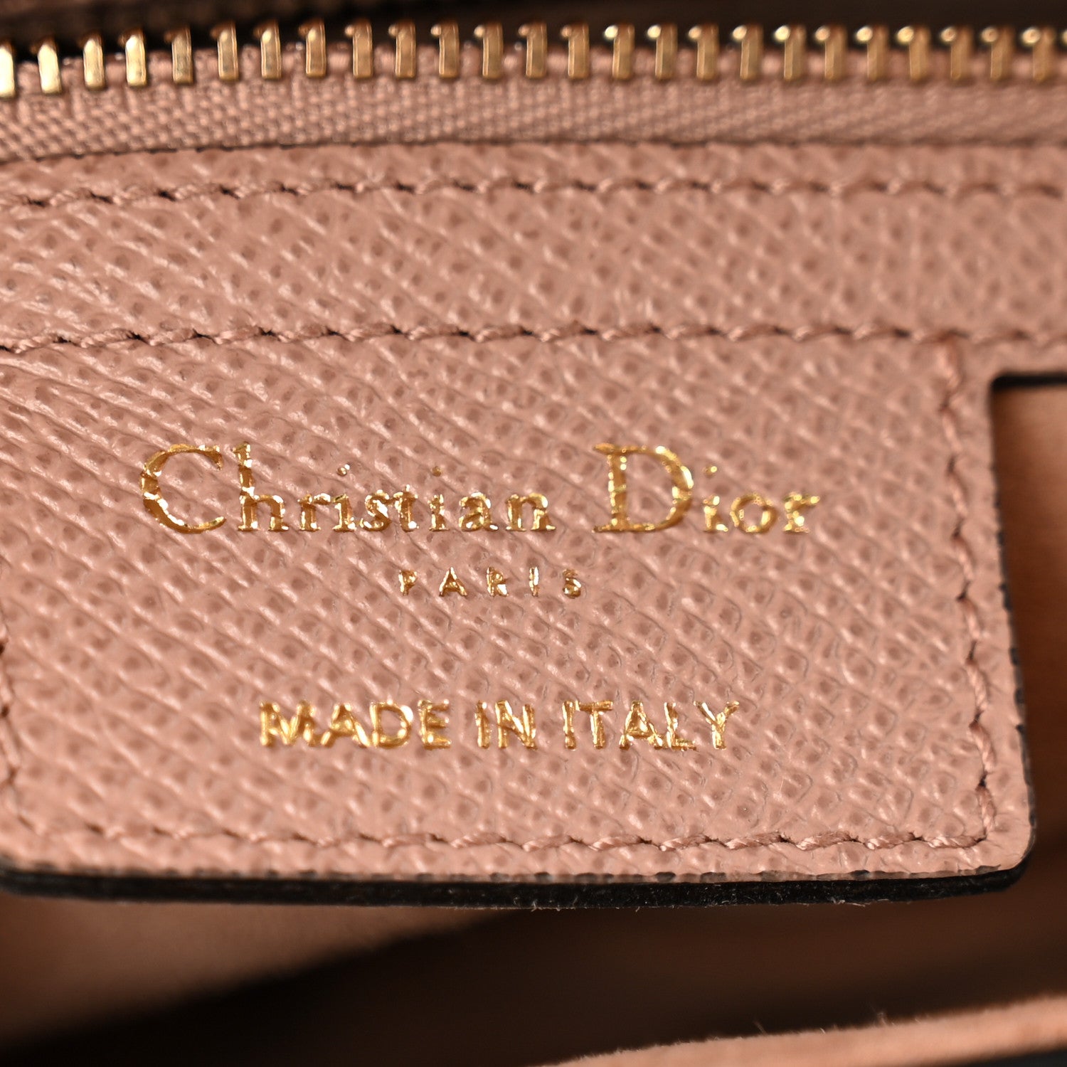 Christian Dior Grained Calfskin Saddle Bag With Strap Blush 6 of 11