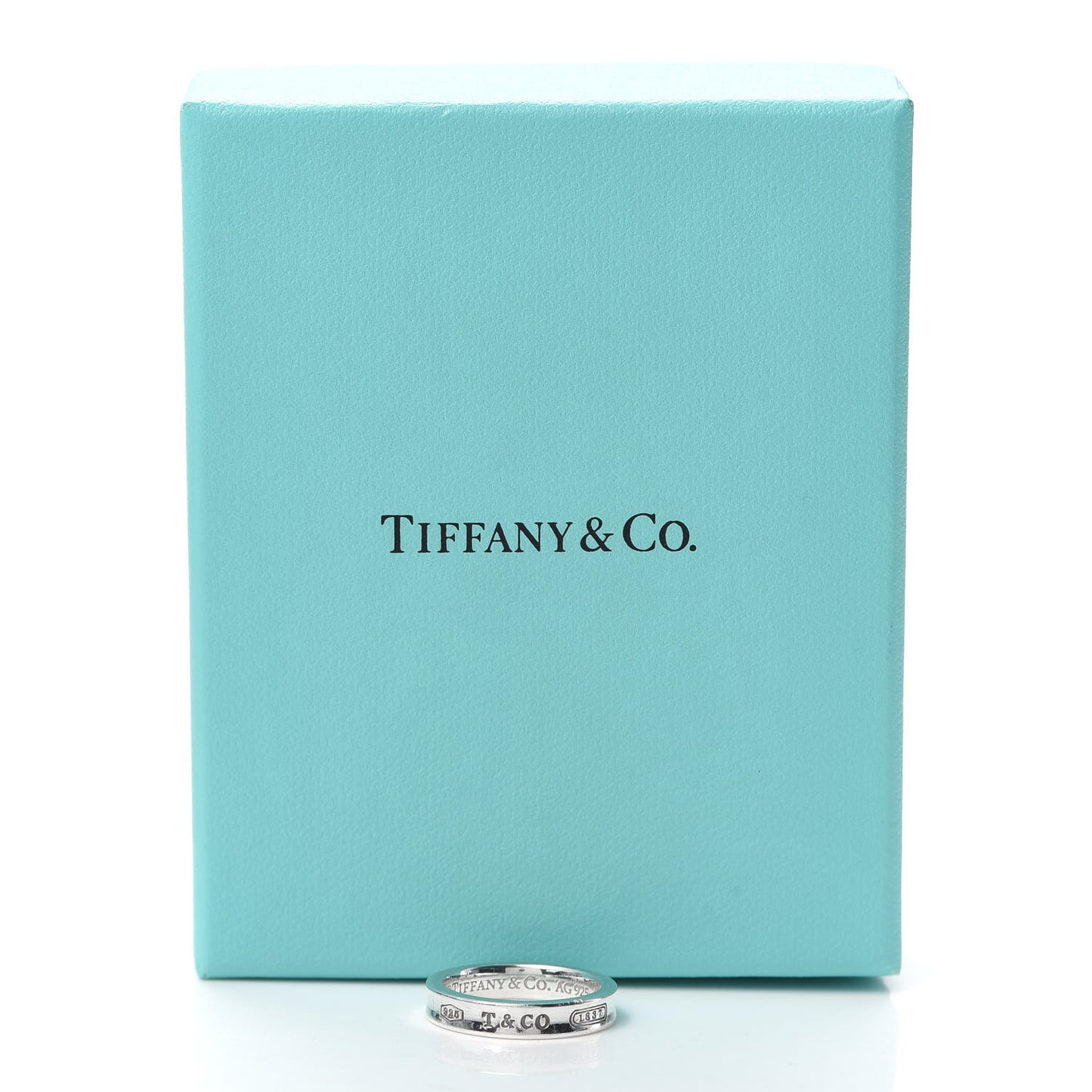 Sterling Silver Narrow 1837 Band Ring 52 6