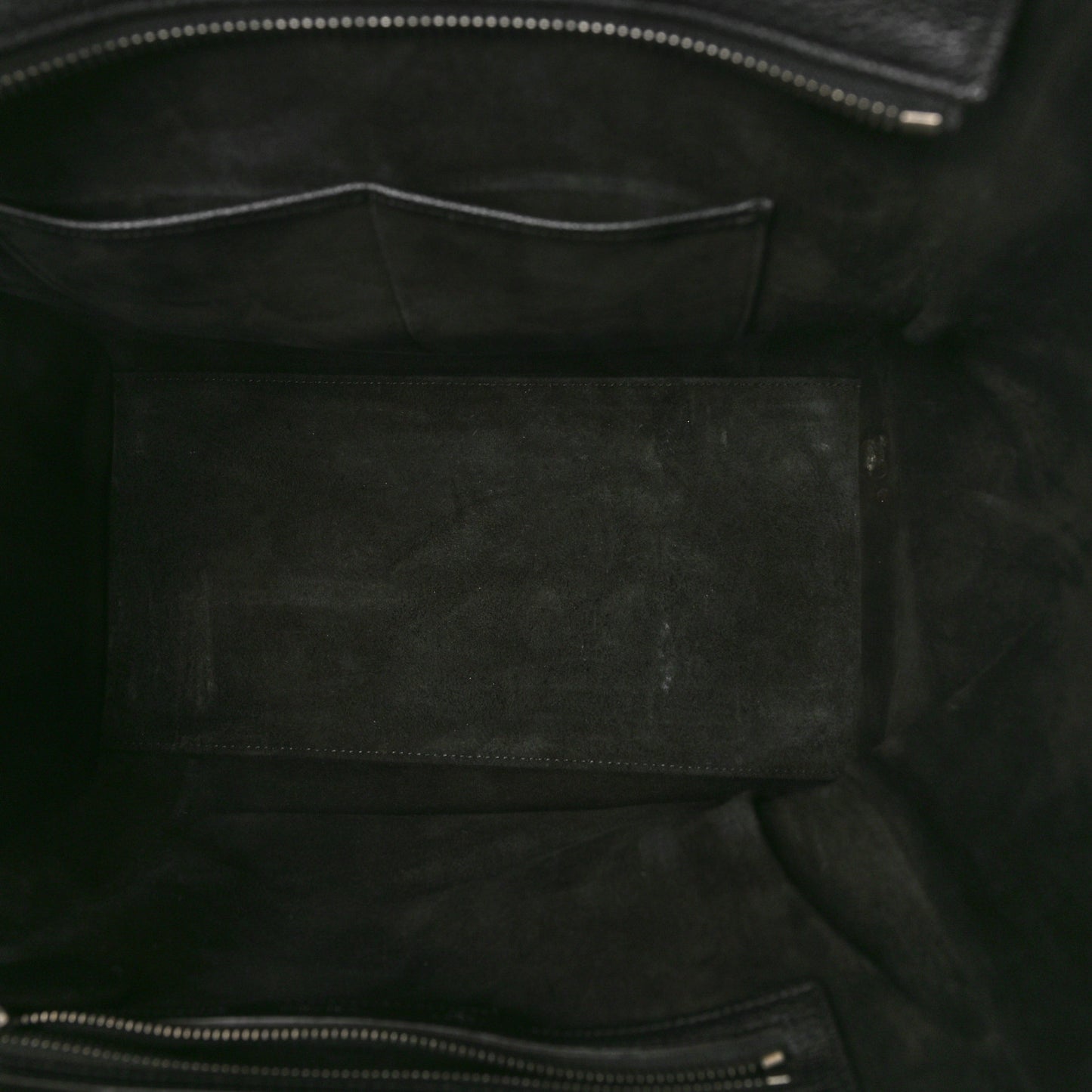 Drummed Calfskin Mini Luggage Black