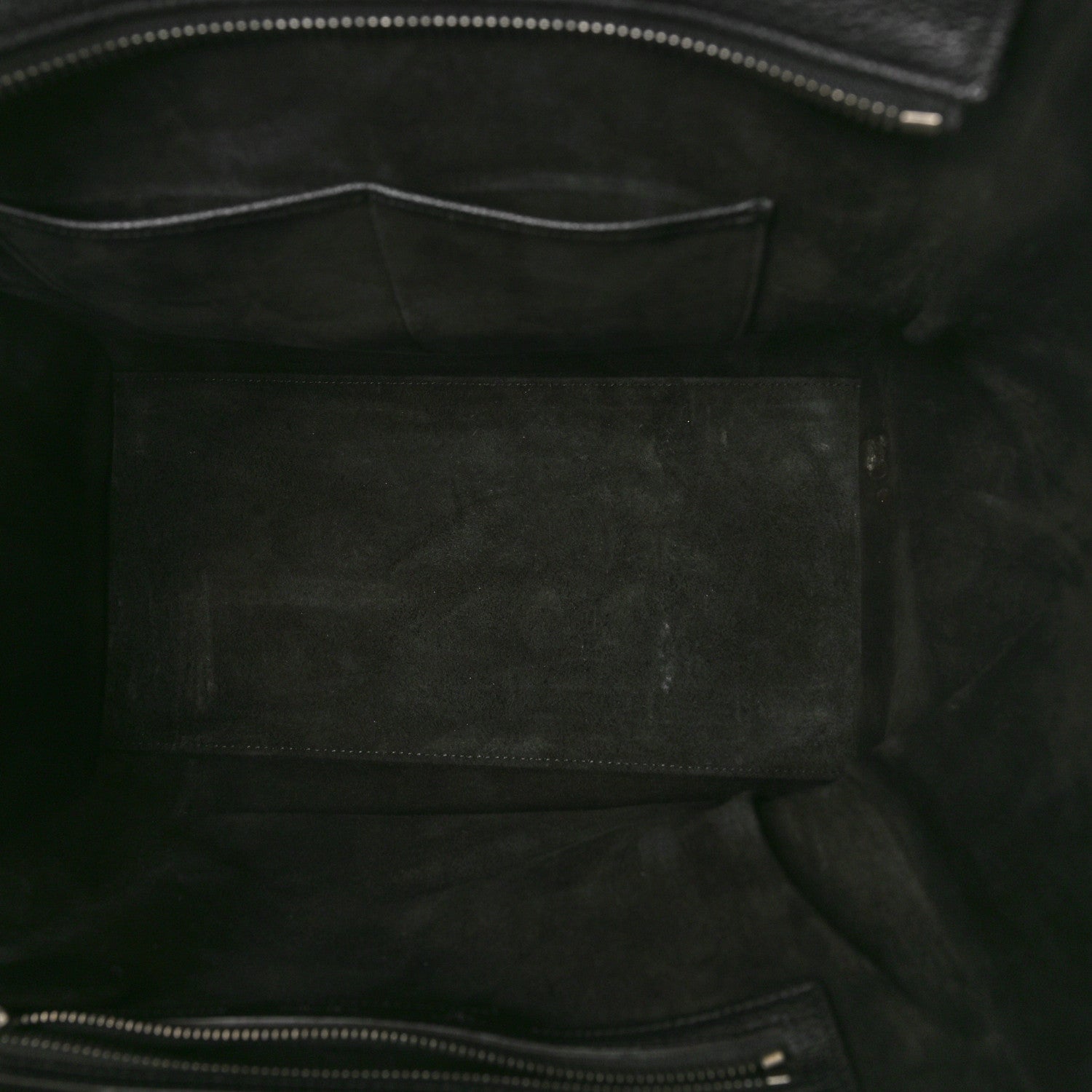 Celine Drummed Calfskin Mini Luggage Black 5 of 11