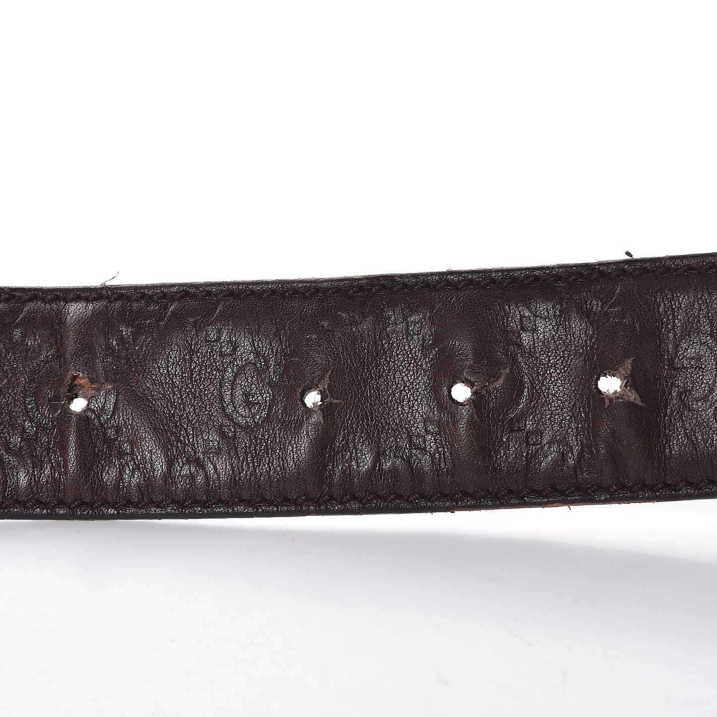 Guccissima Signature Interlocking G 40mm Belt 80 32 Dark Brown