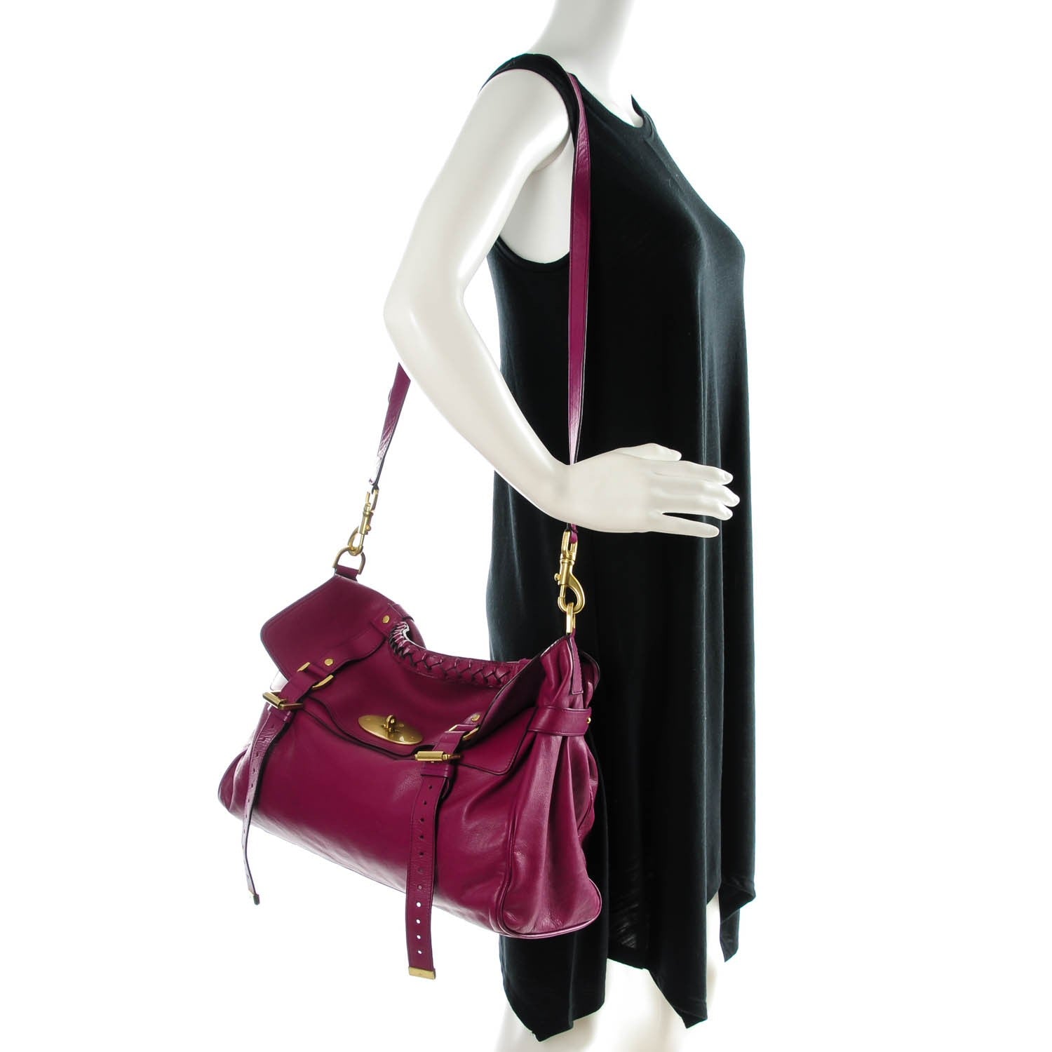 Mulberry Soft Buffalo Oversized Alexa Plum 2 of 7