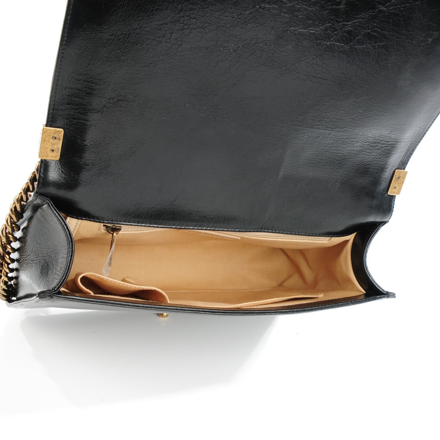 Chanel Glazed Calfskin Quilted Large Boy Flap Black 5 of 9