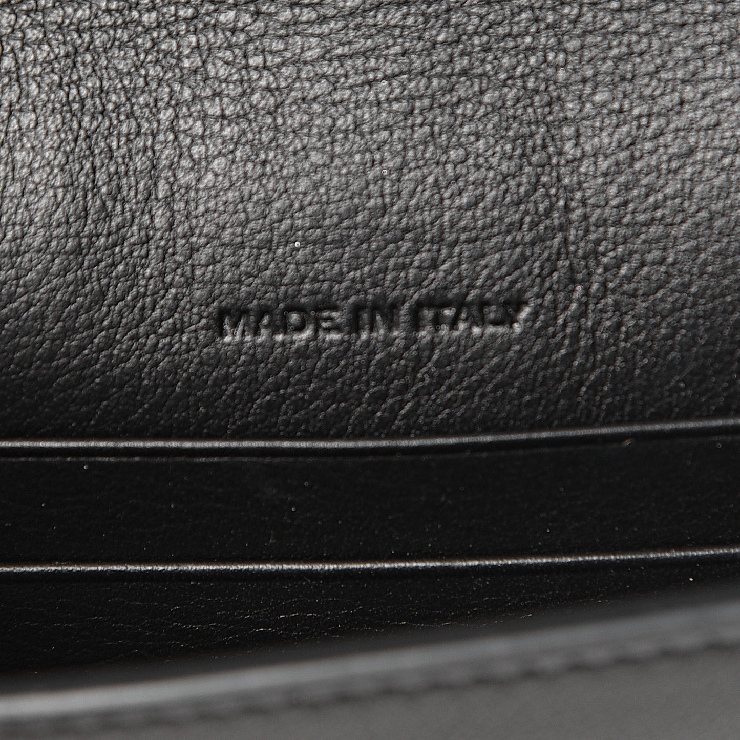 Smooth Calfskin Envelope Wallet Black