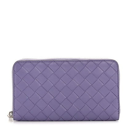 Bottega Veneta Nappa Intrecciato Zip Around Wallet Lavender 1 of 10