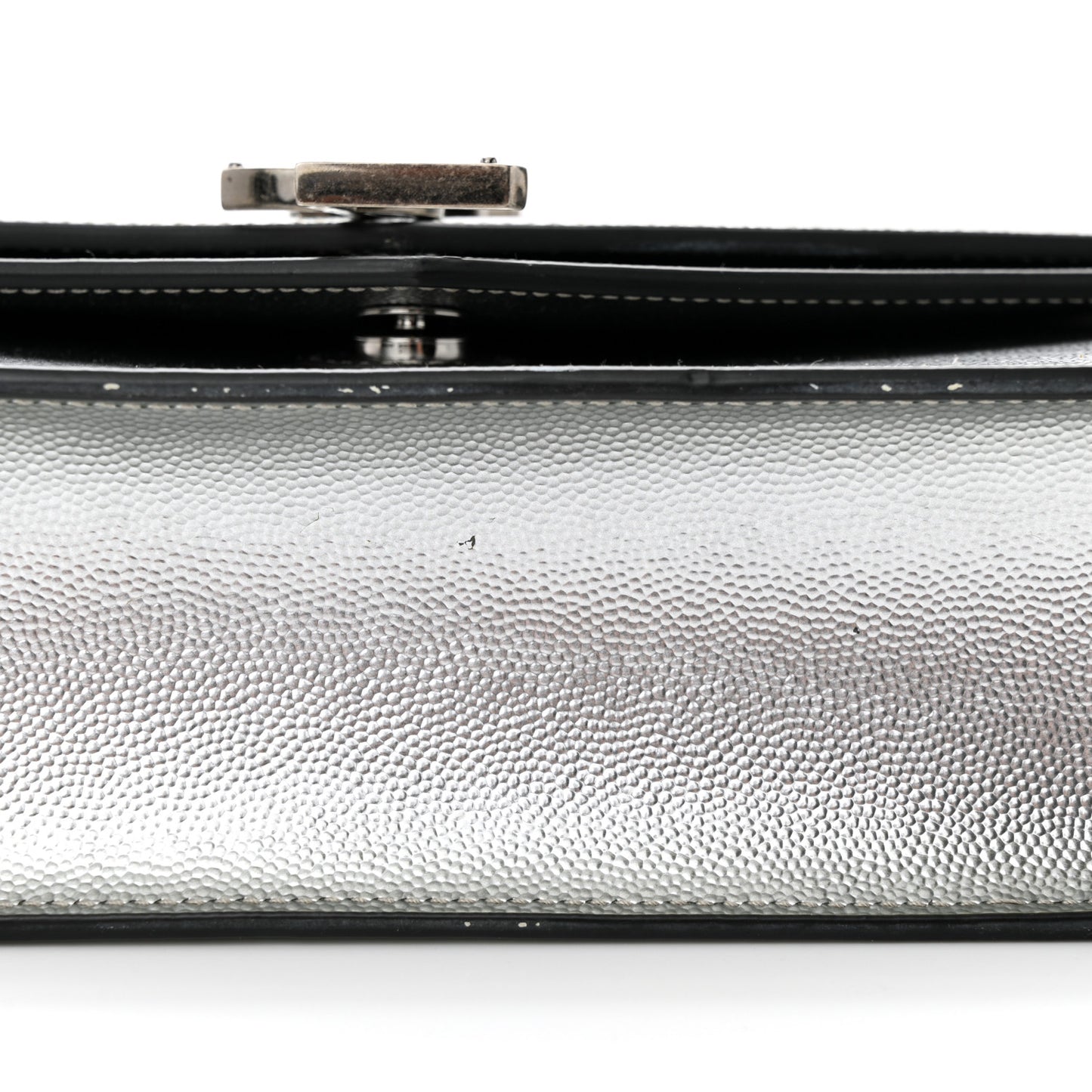 Grain De Poudre Monogram Medium Sulpice Shoulder Bag Silver