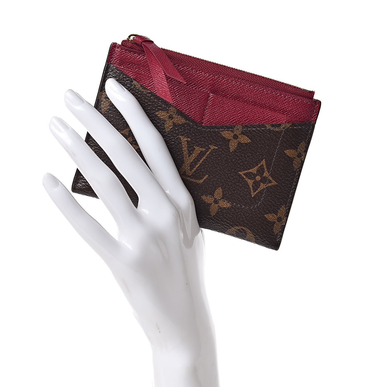 Louis Vuitton Monogram Zipped Card Holder Fuchsia 2 of 7