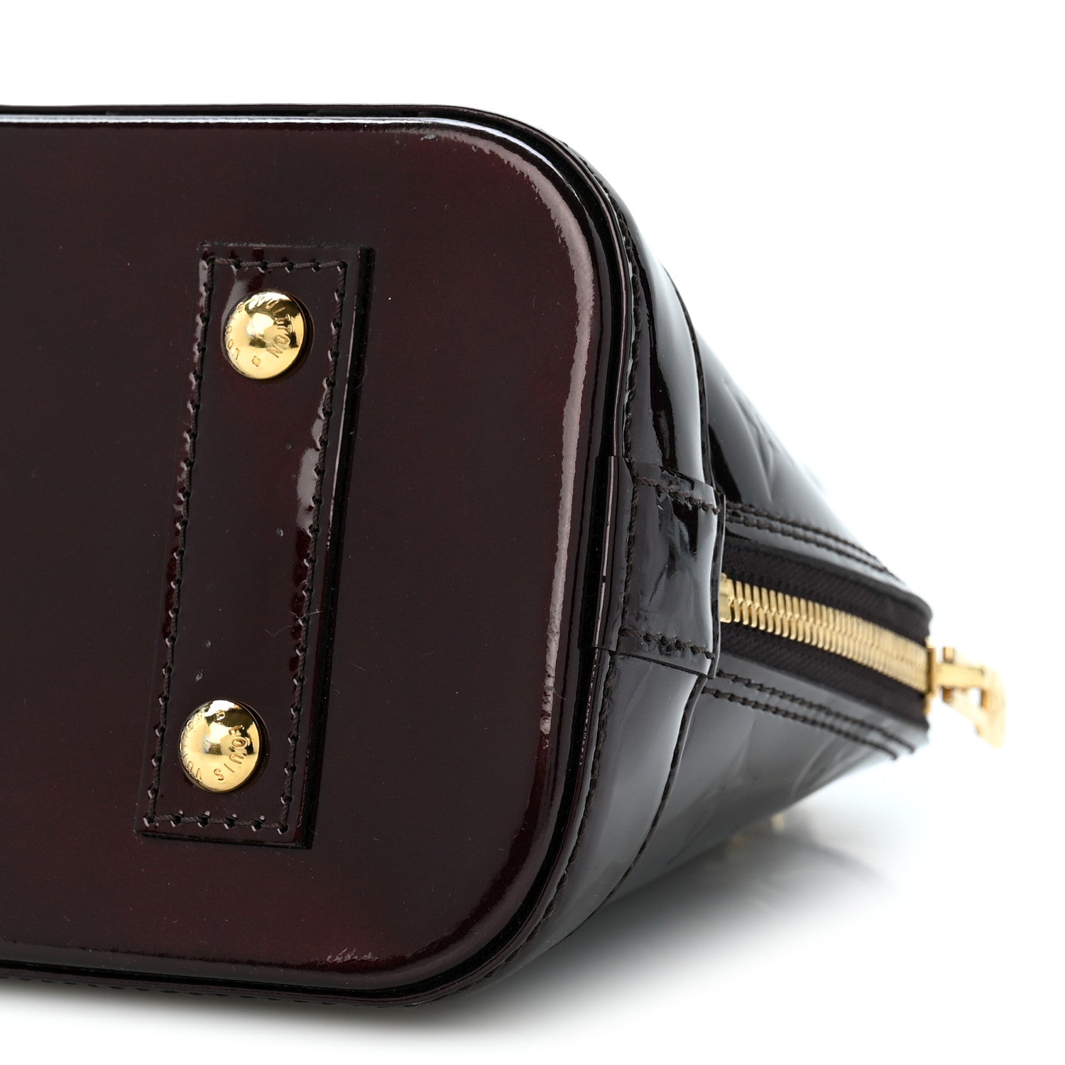 Louis Vuitton Vernis Alma BB Amarante 9 of 12
