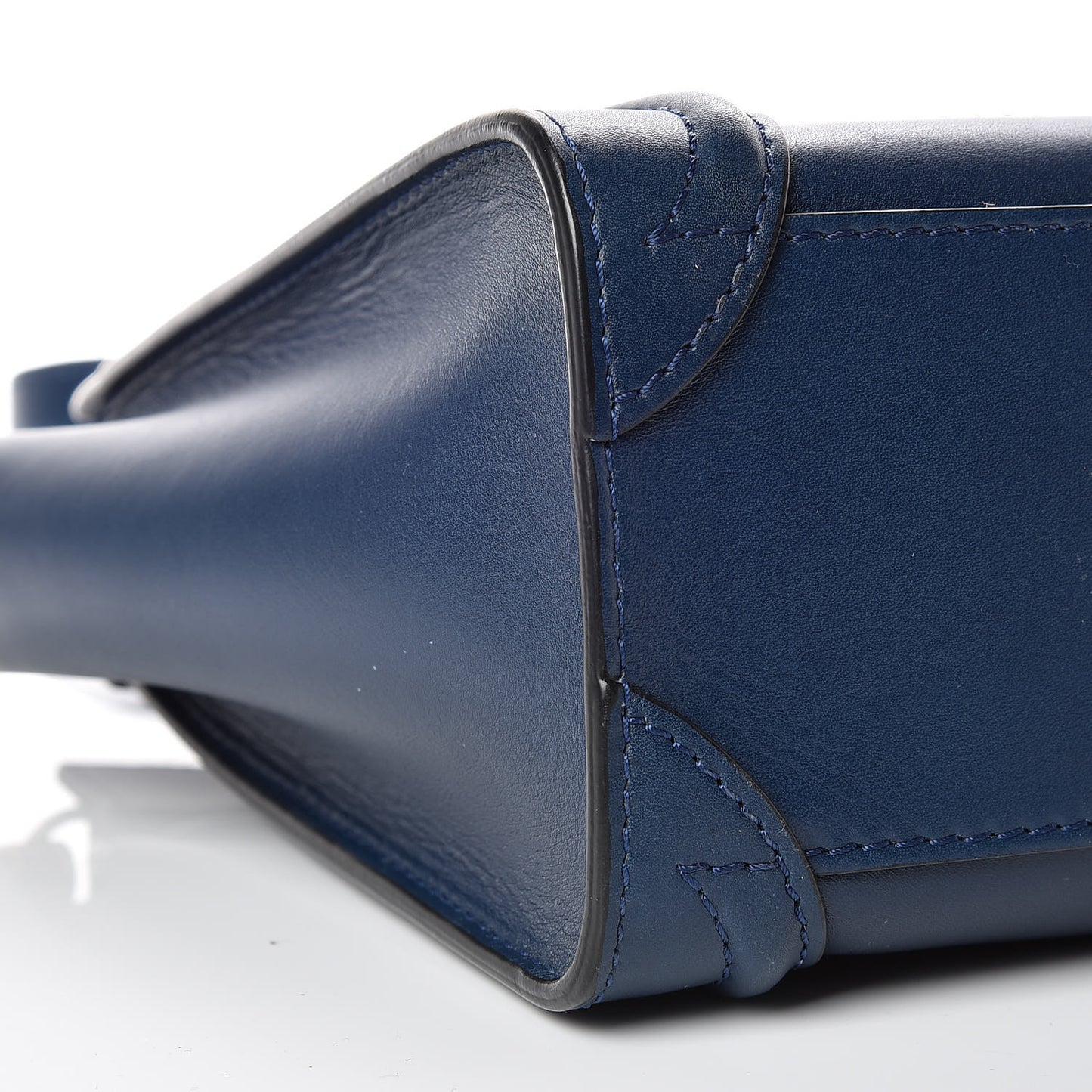 Smooth Calfskin Nano Luggage Ocean Blue