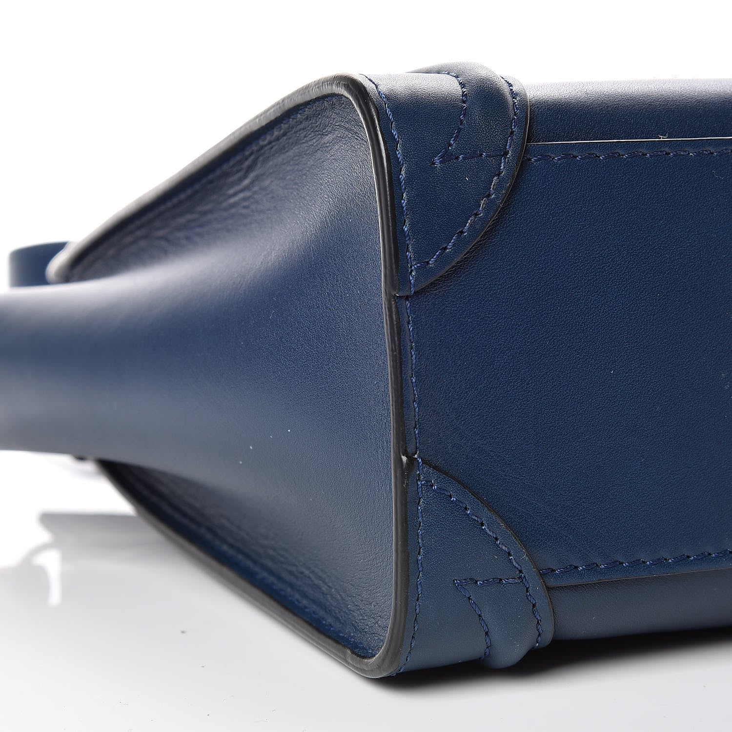 Celine Smooth Calfskin Nano Luggage Ocean Blue 8 of 9