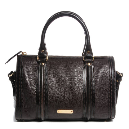 Burberry Grainy Calfskin Medium Alchester Bowling Bag Dark Chocolate 1 of 9