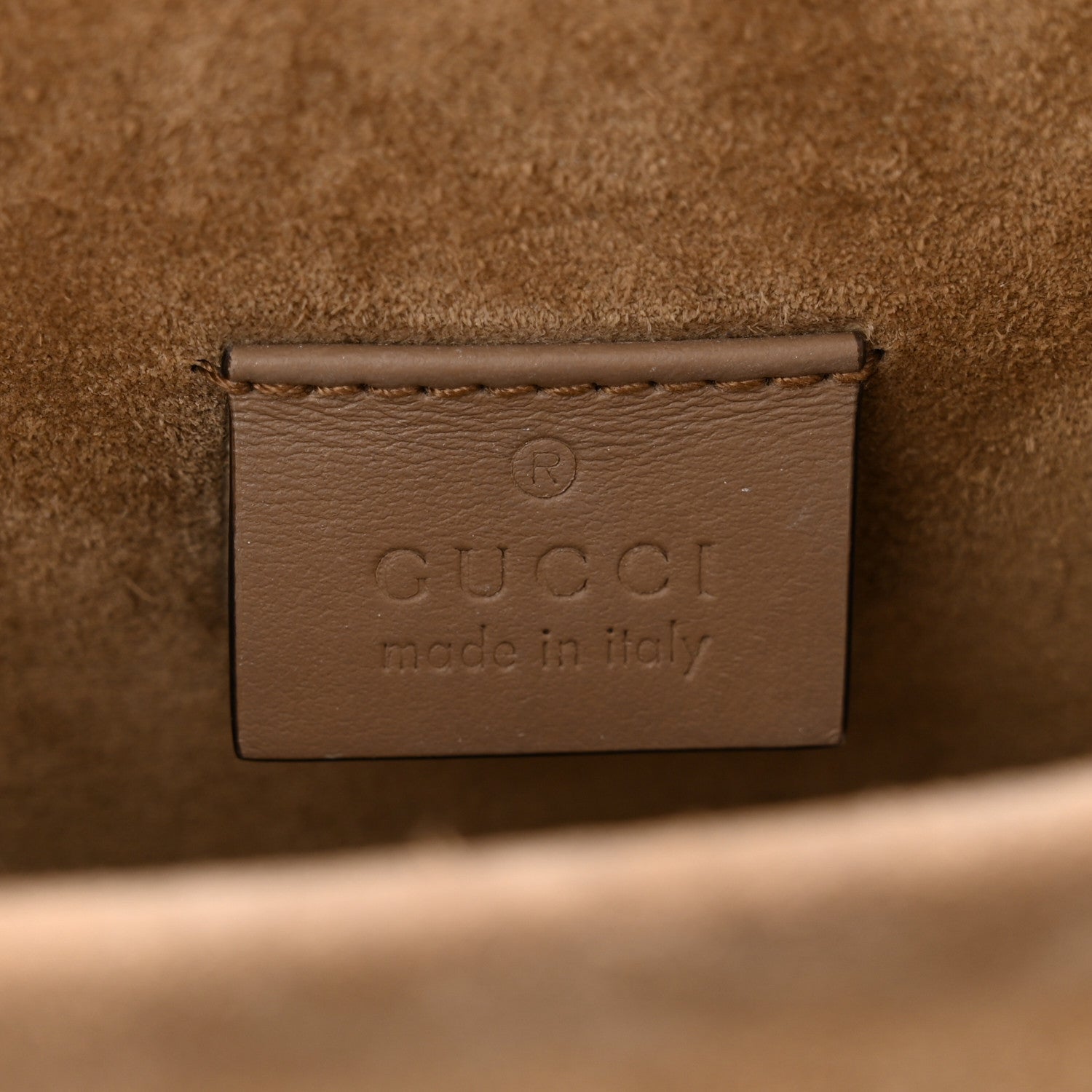 Gucci GG Supreme Monogram Suede Crystal Small Dionysus Shoulder Bag Beige Ebony Taupe 6 of 11