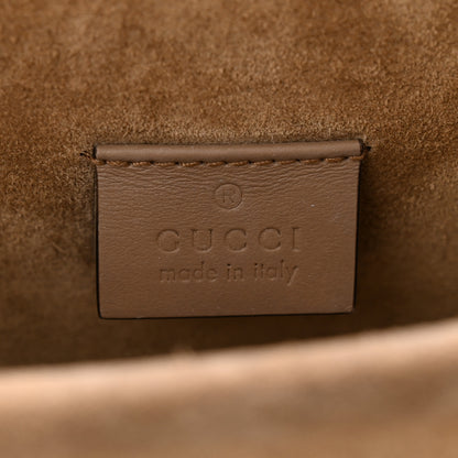 Gucci GG Supreme Monogram Suede Crystal Small Dionysus Shoulder Bag Beige Ebony Taupe 6 of 11