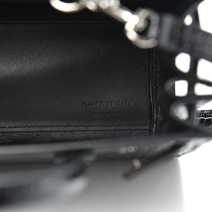Saint Laurent Calfskin Crocodile Embossed Nano Sac De Jour Black 7 of 10
