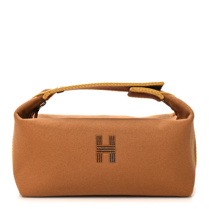 Hermes Canvas Small Bride-A-Brac Pouch Ocre 1 of 8