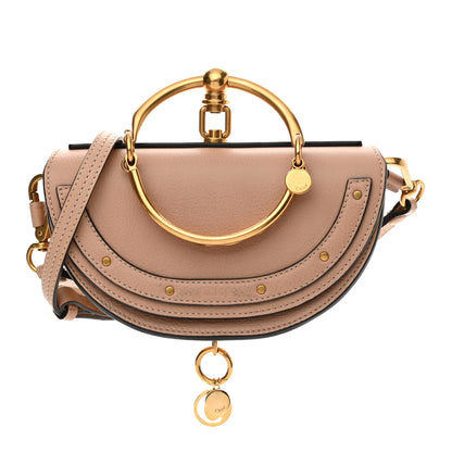 Chloe Calfskin Small Nile Bracelet Minaudiere Bag Biscotti Beige 1 of 10