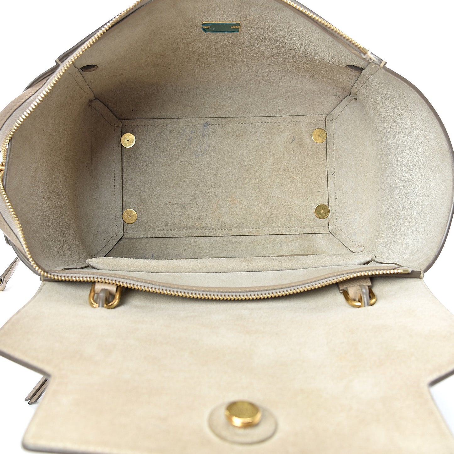 Grained Calfskin Mini Belt Bag Light Taupe