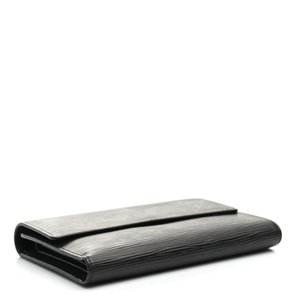 Louis Vuitton Epi Porte Tresor Etui Papiers Wallet Black 4 of 10